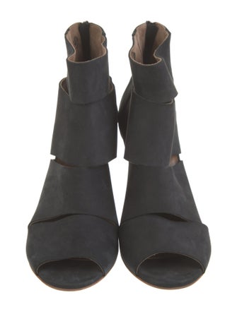 Hermès Suede Cutout Accent Boots