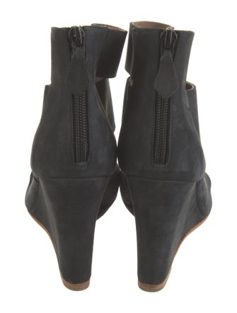 Hermès Suede Cutout Accent Boots