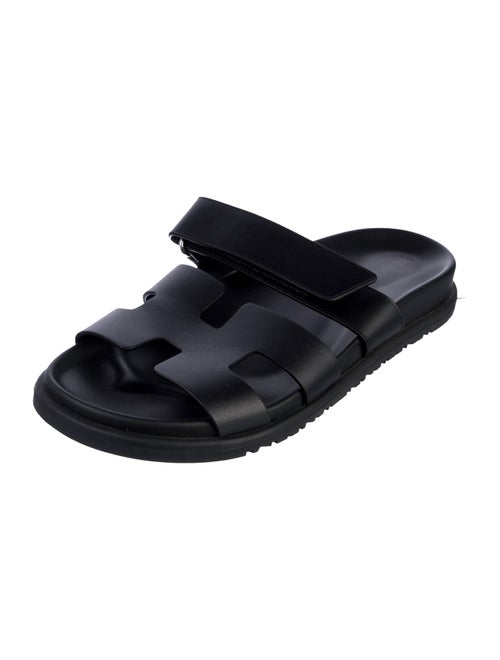 Hermès Chypre Leather Slides