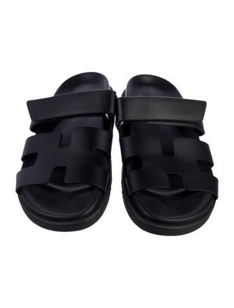 Hermès Chypre Leather Slides
