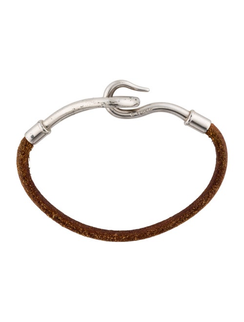 Hermès Leather Jumbo Hook Bracelet