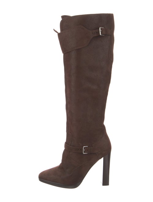 Hermès Trophee Suede Lace-Up Boots