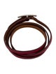 Hermès Leather Hapi 3 Grand Wrap Bracelet