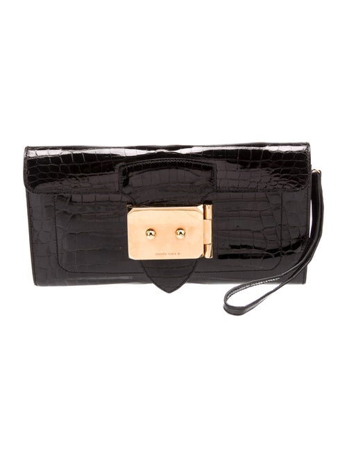 Hermès Shiny Niloticus Crocodile Goodlock Clutch