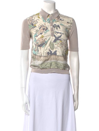 Hermès Vintage Late 1990's - Early 2000's Crop Top