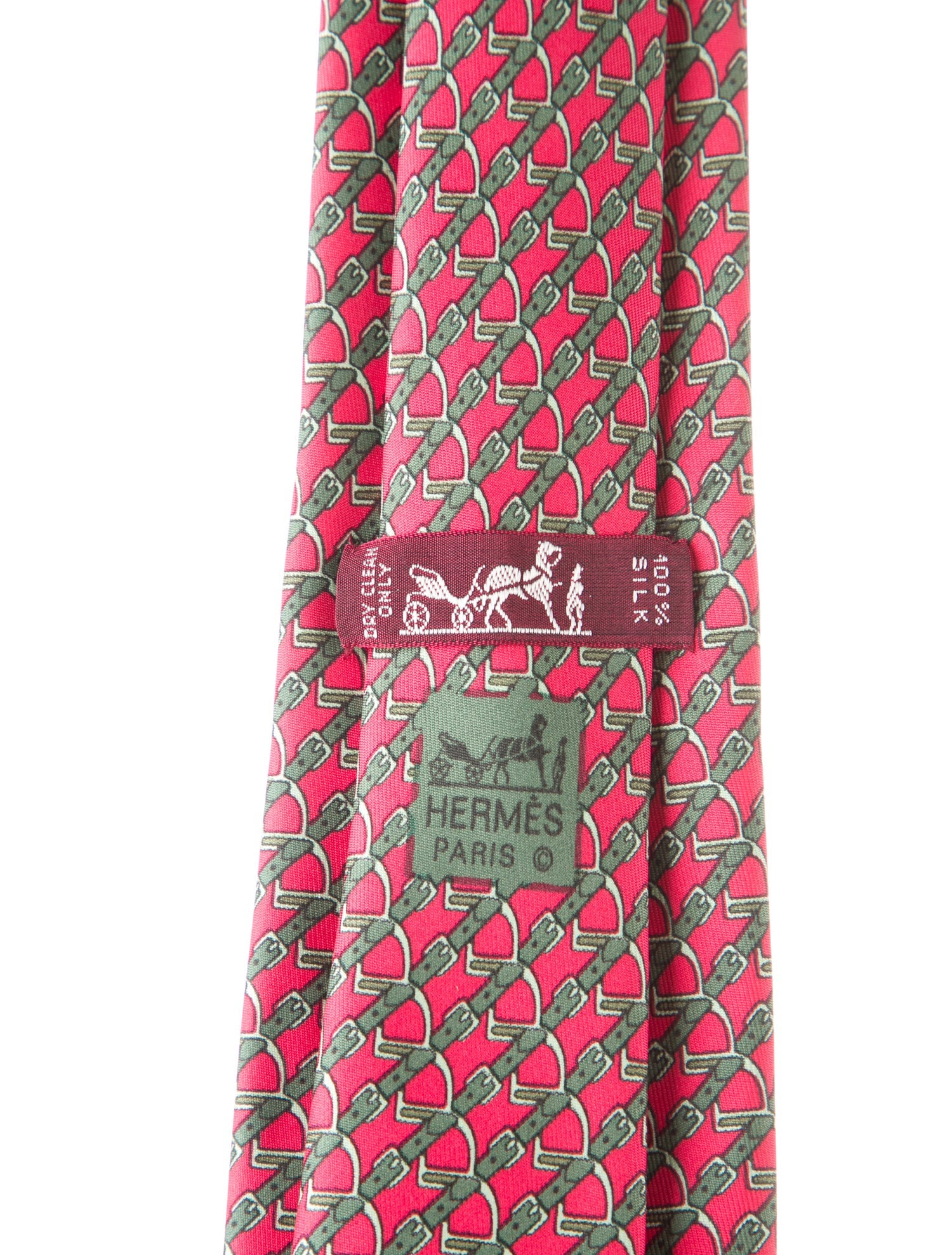 Hermès Pattern Print Silk Tie