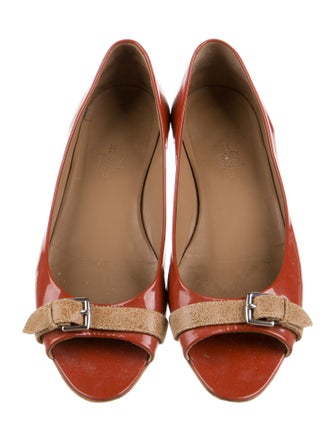Hermès Patent Leather Flats