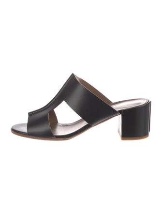 Hermès Ostia Leather Slides