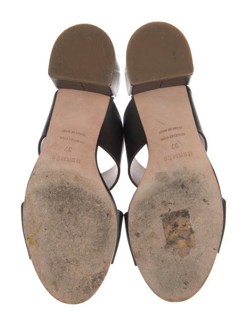 Hermès Ostia Leather Slides