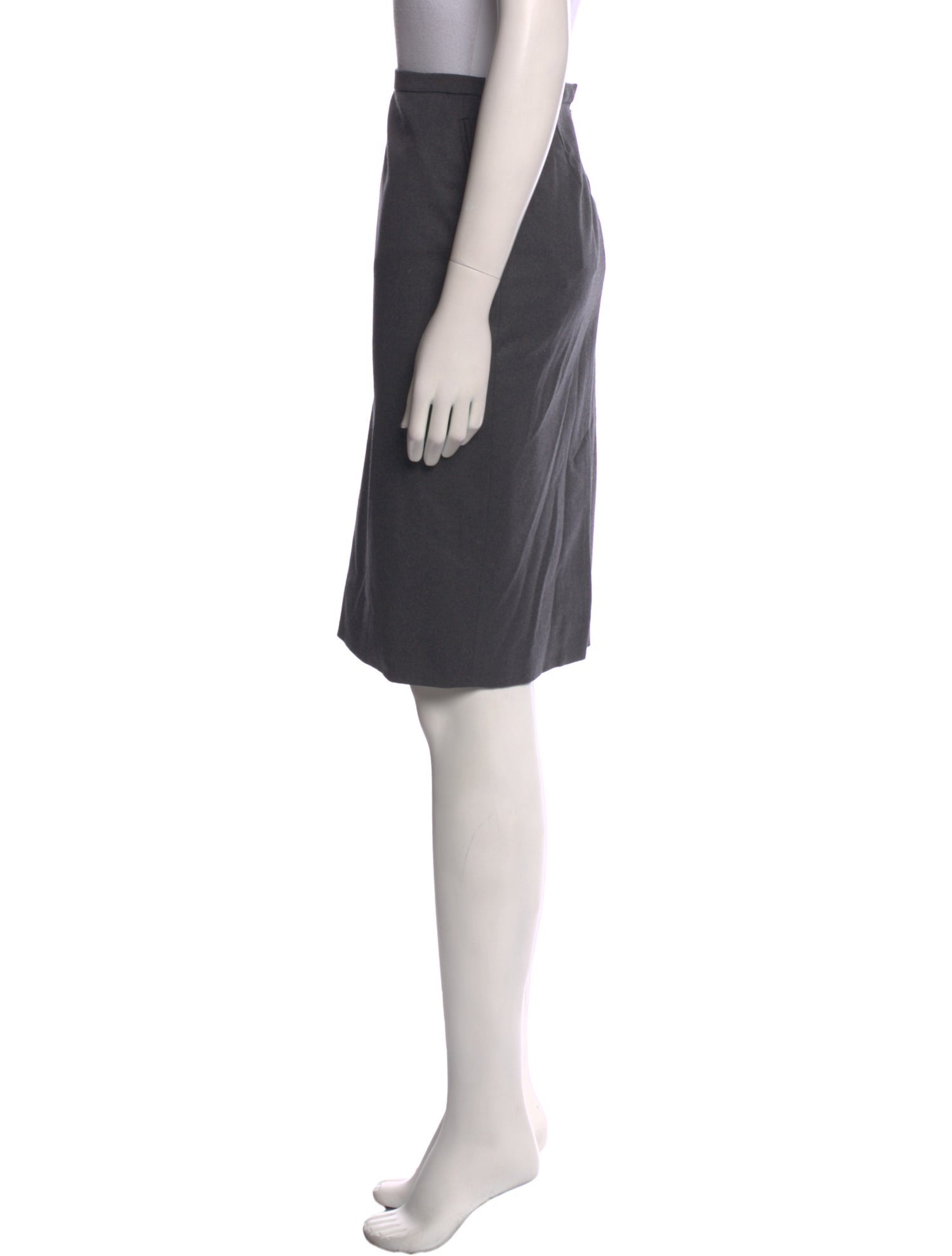 Hermès Virgin Wool Knee-Length Skirt