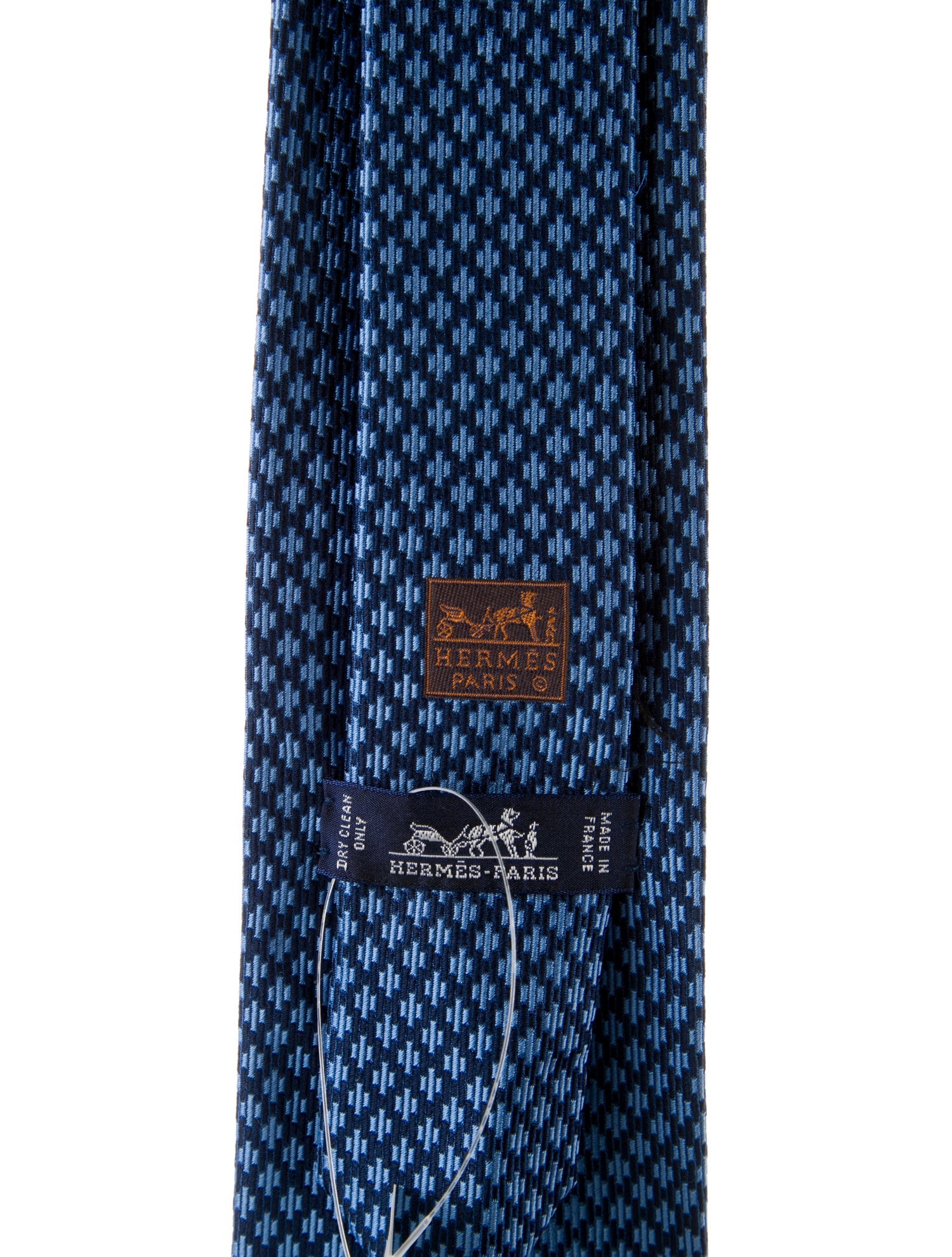 Hermès Silk Pattern Print Tie