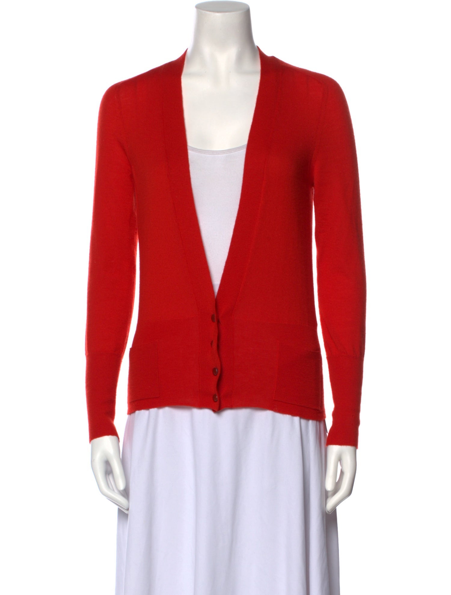 Hermès Cashmere Plunge Neckline Sweater