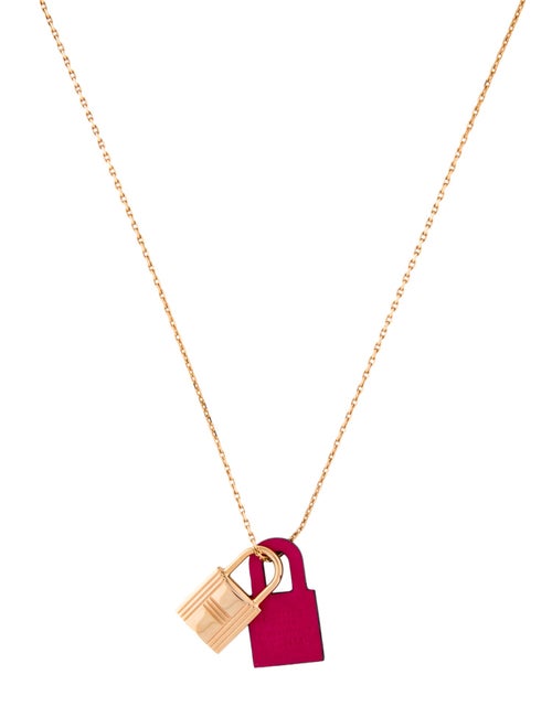 Hermès Leather O'Kelly Pendant Necklace