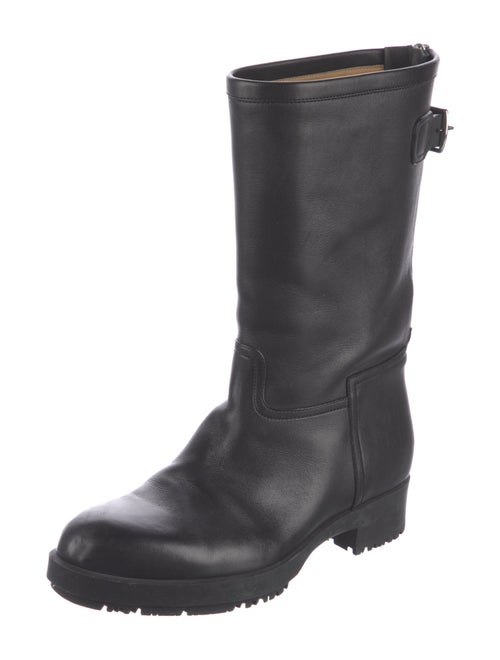 Hermès Leather Moto Boots