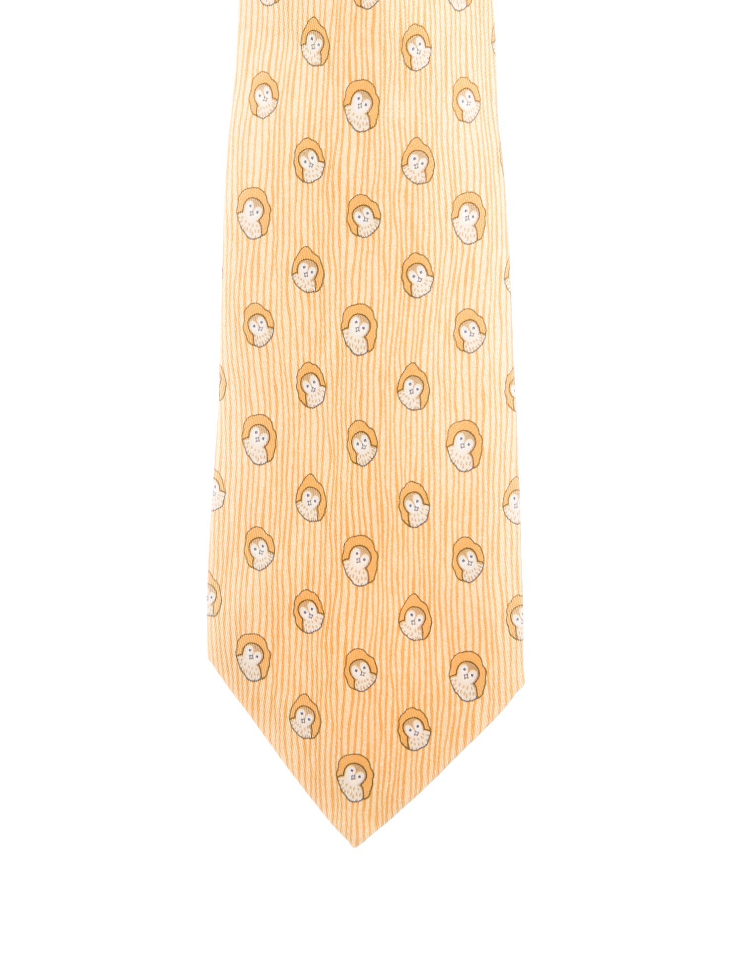 Hermès patterned silk tie