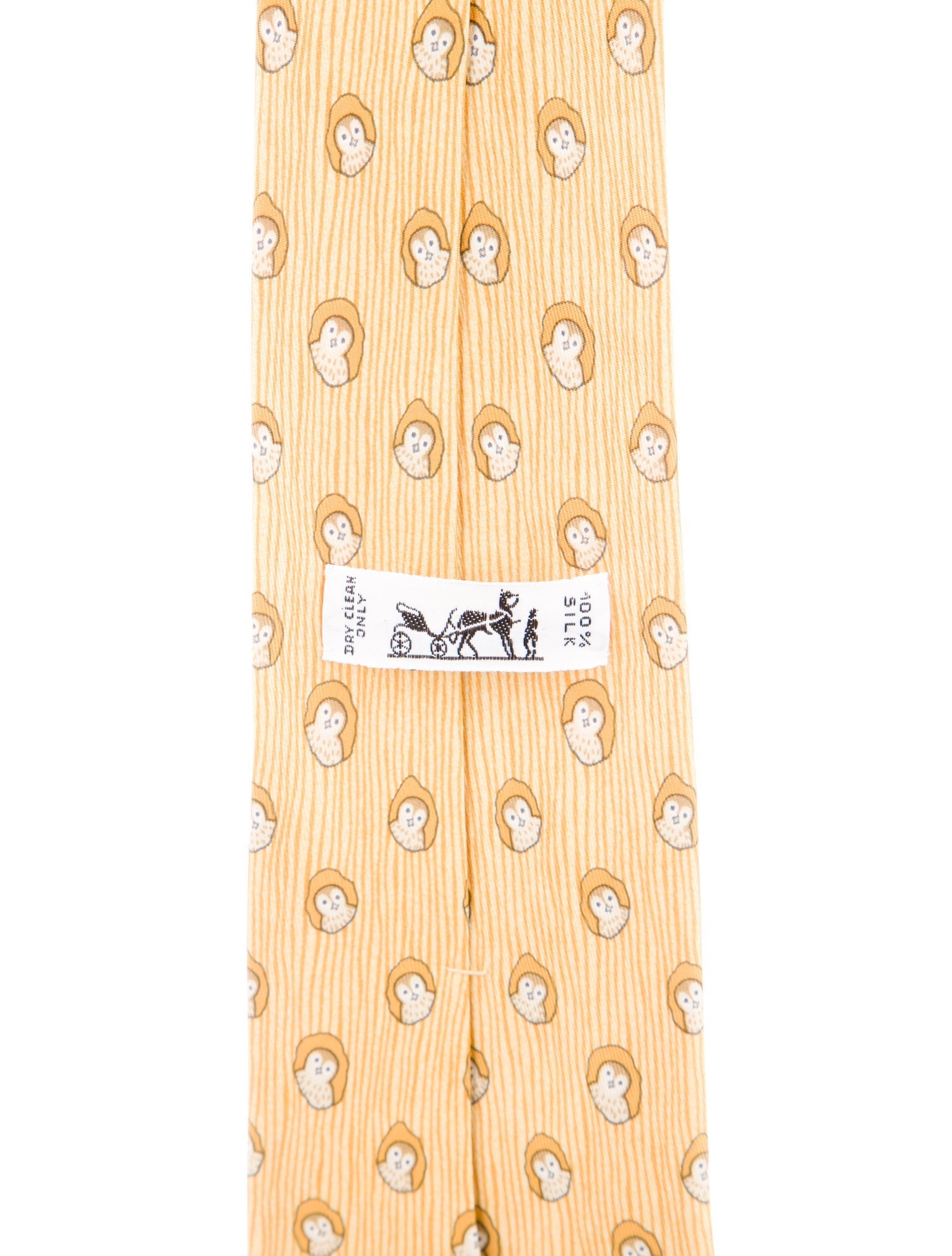 Hermès patterned silk tie