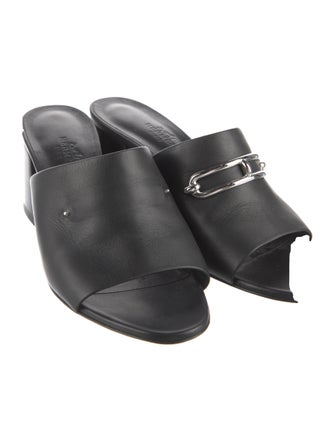 Hermès Camilla Leather Slides