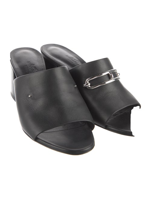 Hermès Camilla Leather Slides