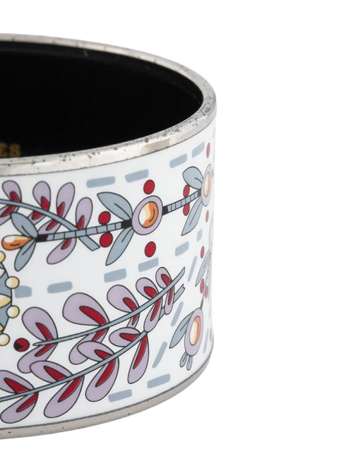 Hermès Extra Wide Enamel Bangle Bracelet