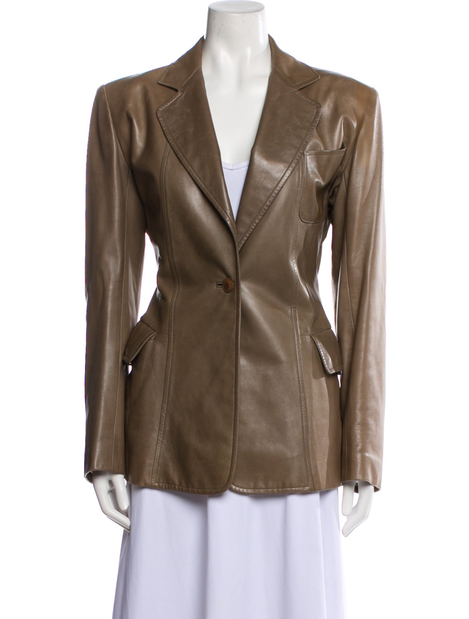 Hermès Leather Blazer