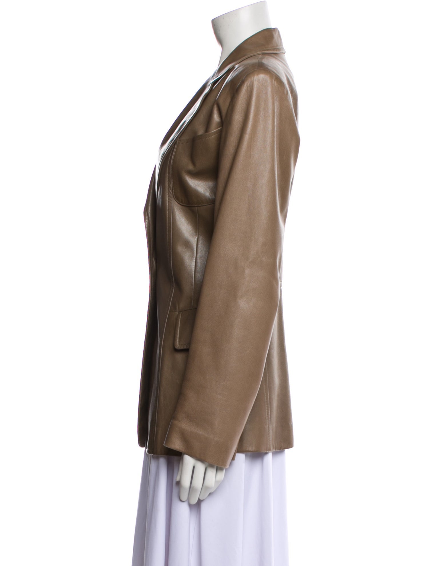 Hermès Leather Blazer