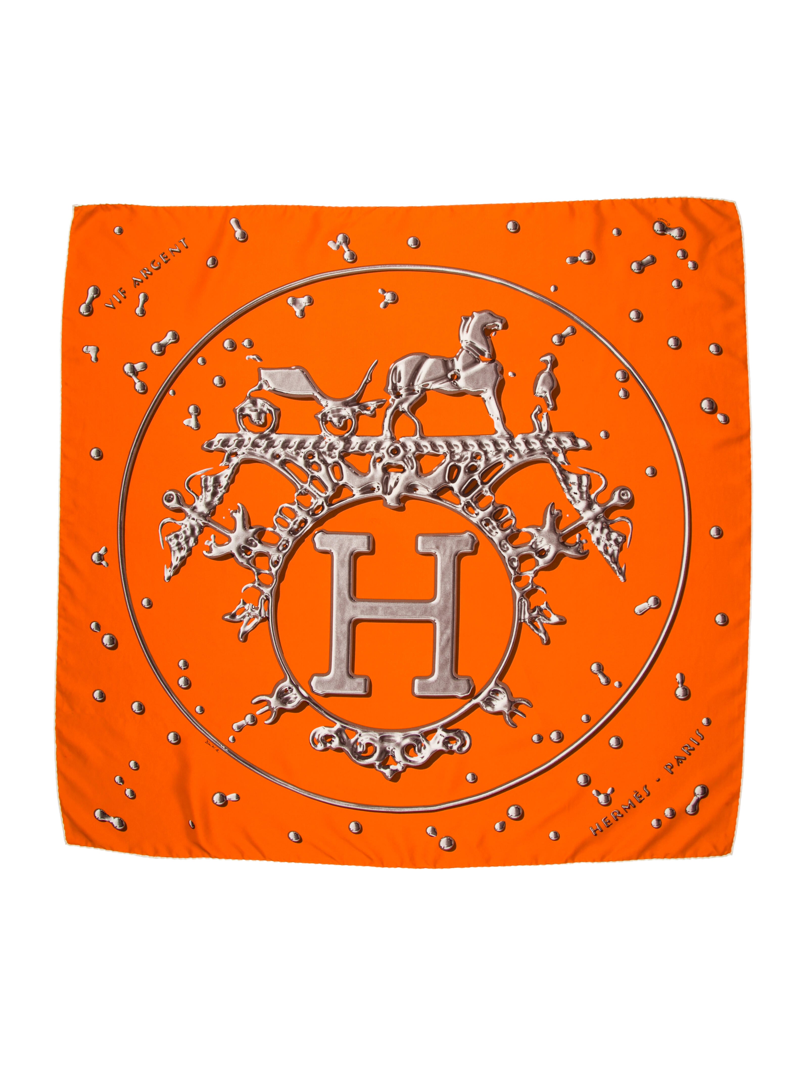 Christian Dior La Roue De La Fortune Silk Scarf - White