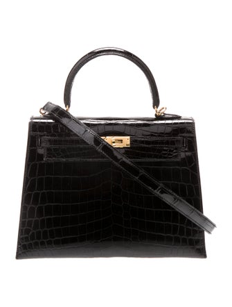 Hermès Niloticus Crocodile Kelly II Sellier 25