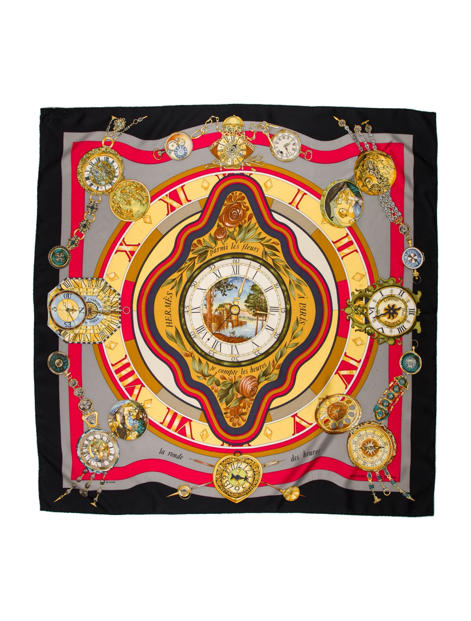 Hermès Parmi Les Fleurs Silk Scarf