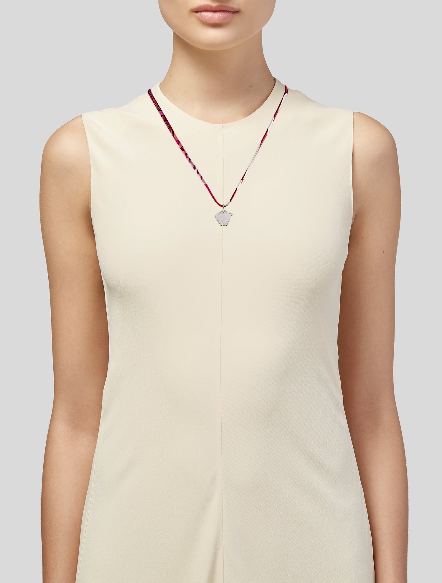 Hermès Silk Twilly Pendant Necklace