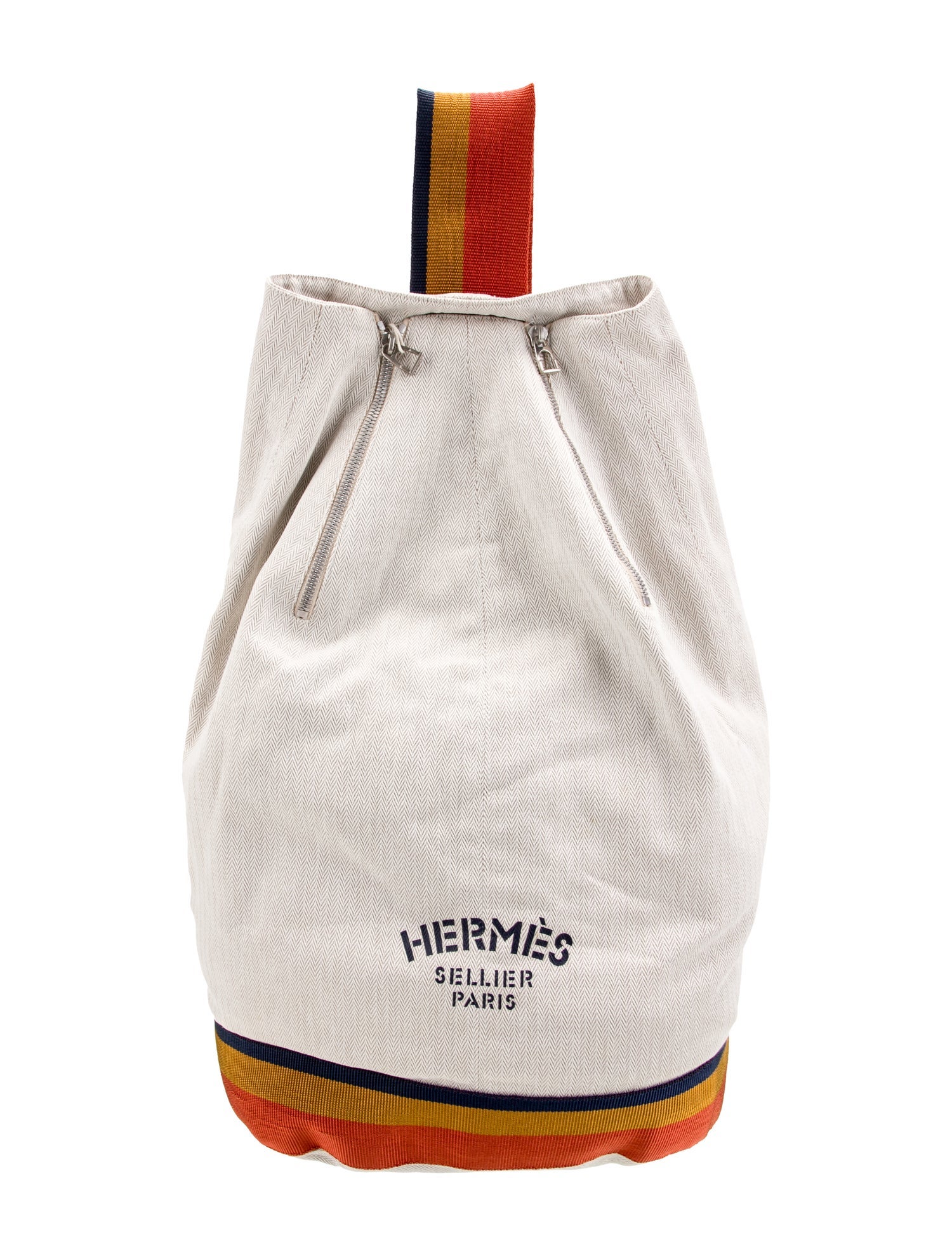 Hermès Toile Chevron Cavalier Sling Bag