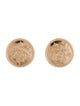 Hermès 18K Ex-Libres Round Stud Earrings