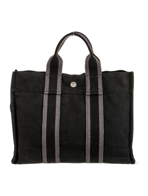 Hermès Toile Officier Fourre-Tout PM