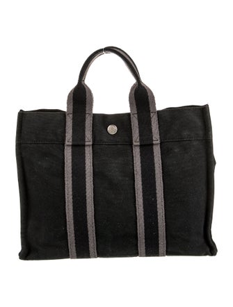 Hermès Toile Officier Fourre-Tout PM