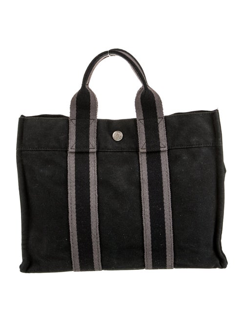 Hermès Toile Officier Fourre-Tout PM