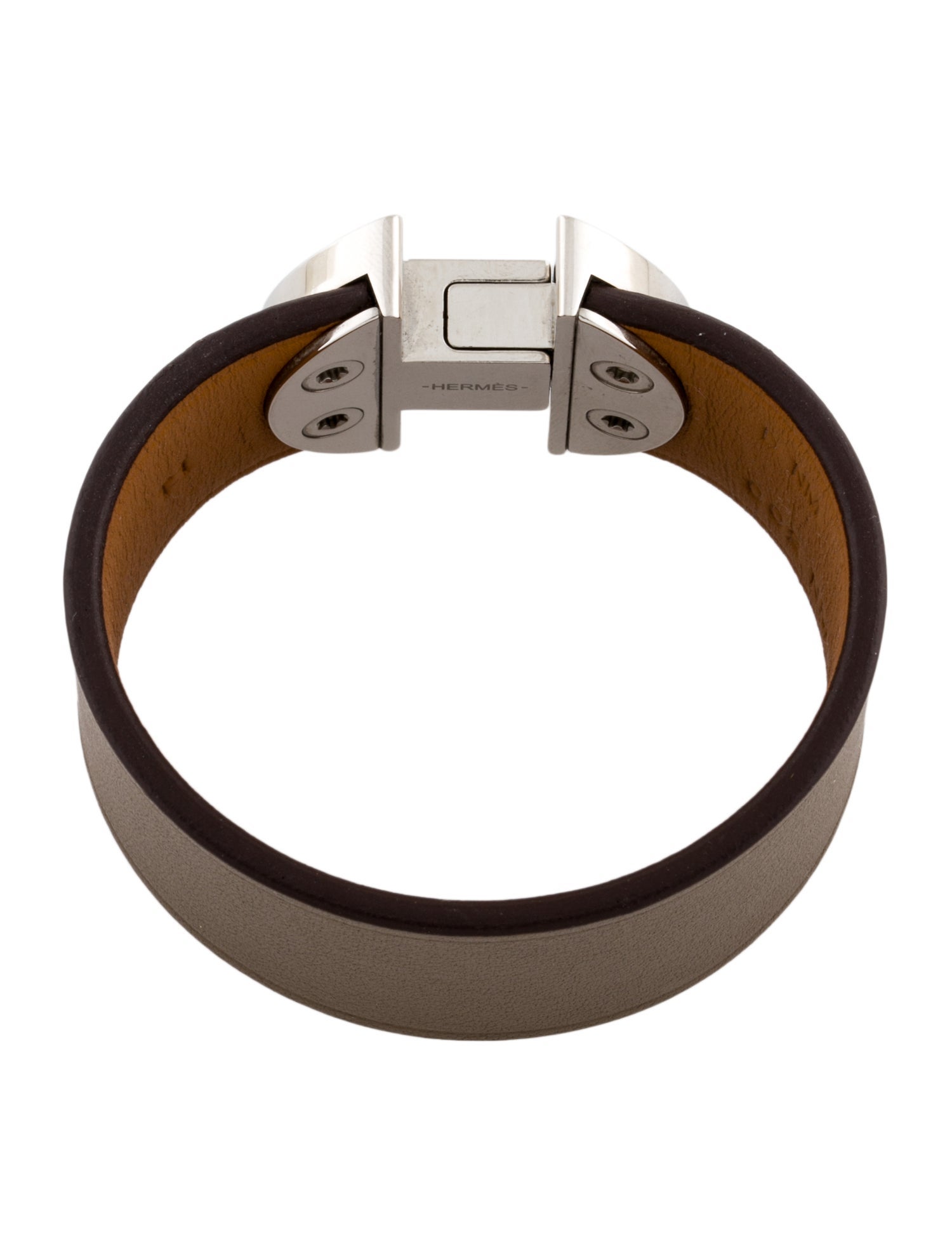 Hermès Leather Manchette Wrap Bracelet
