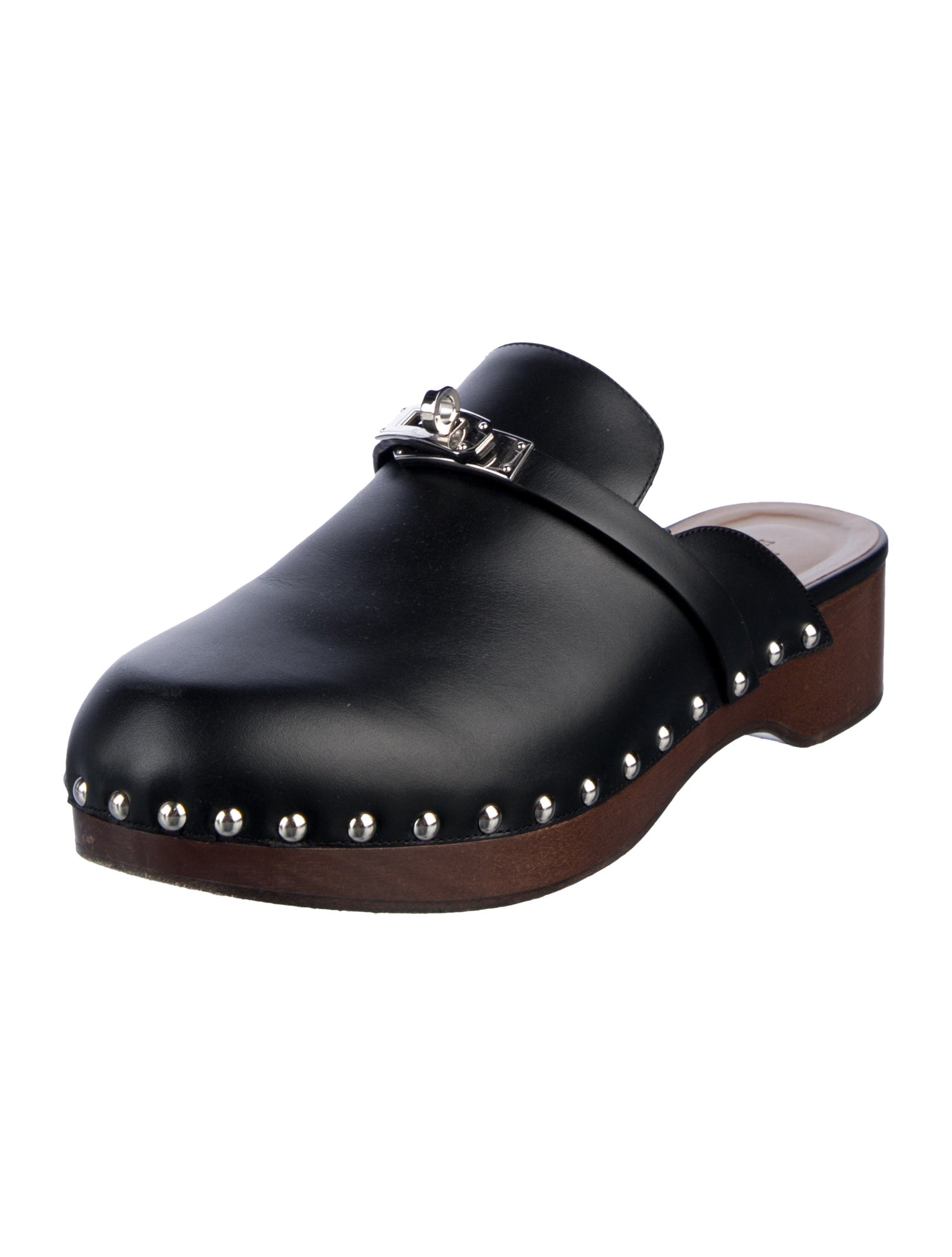 Hermès Carlotta Leather Mules