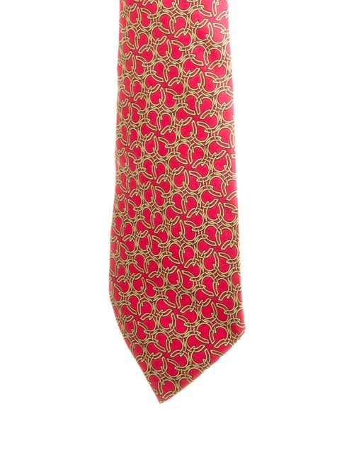 Hermès Pattern SIlk Tie