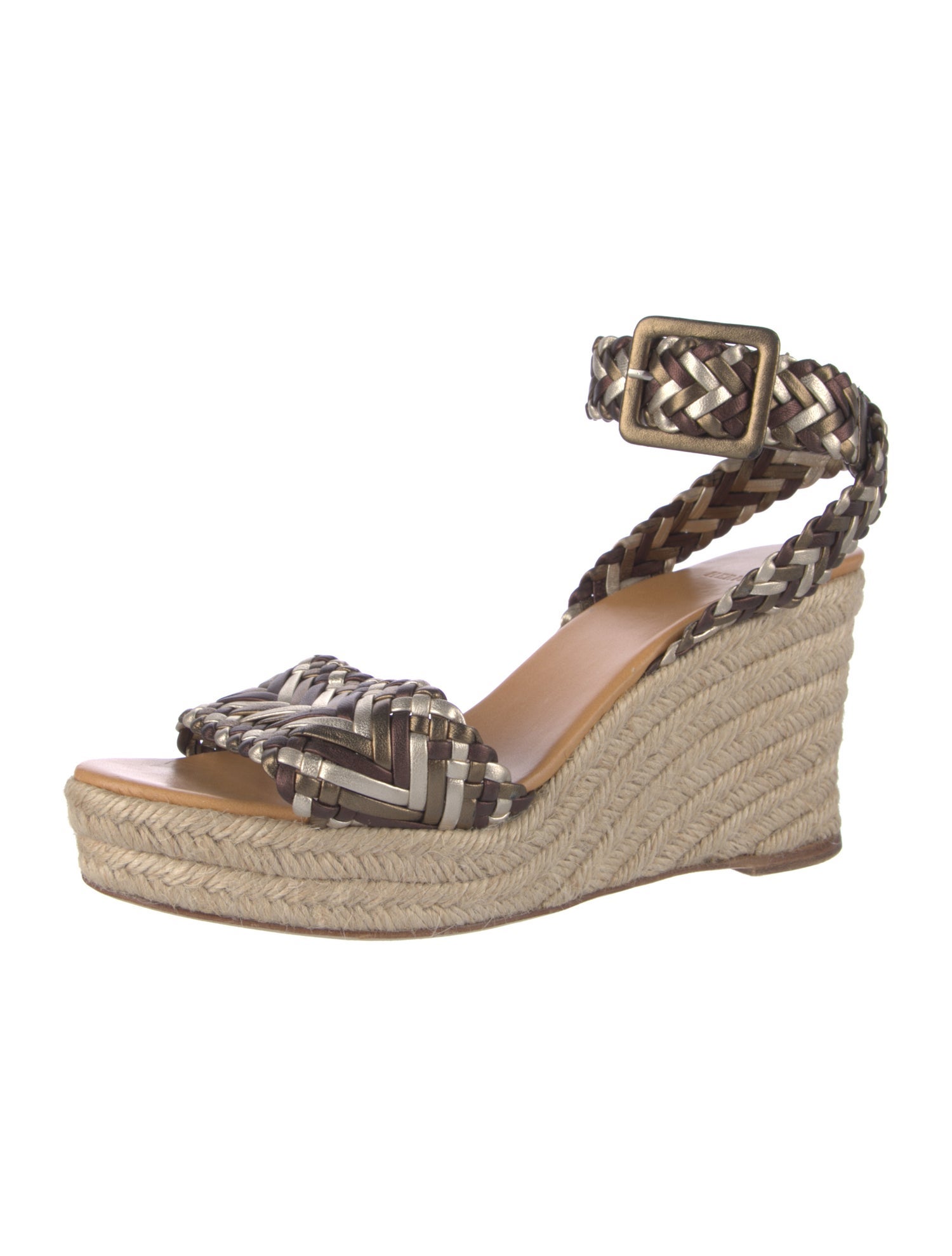 Hermès Leather Braided Accents Espadrilles