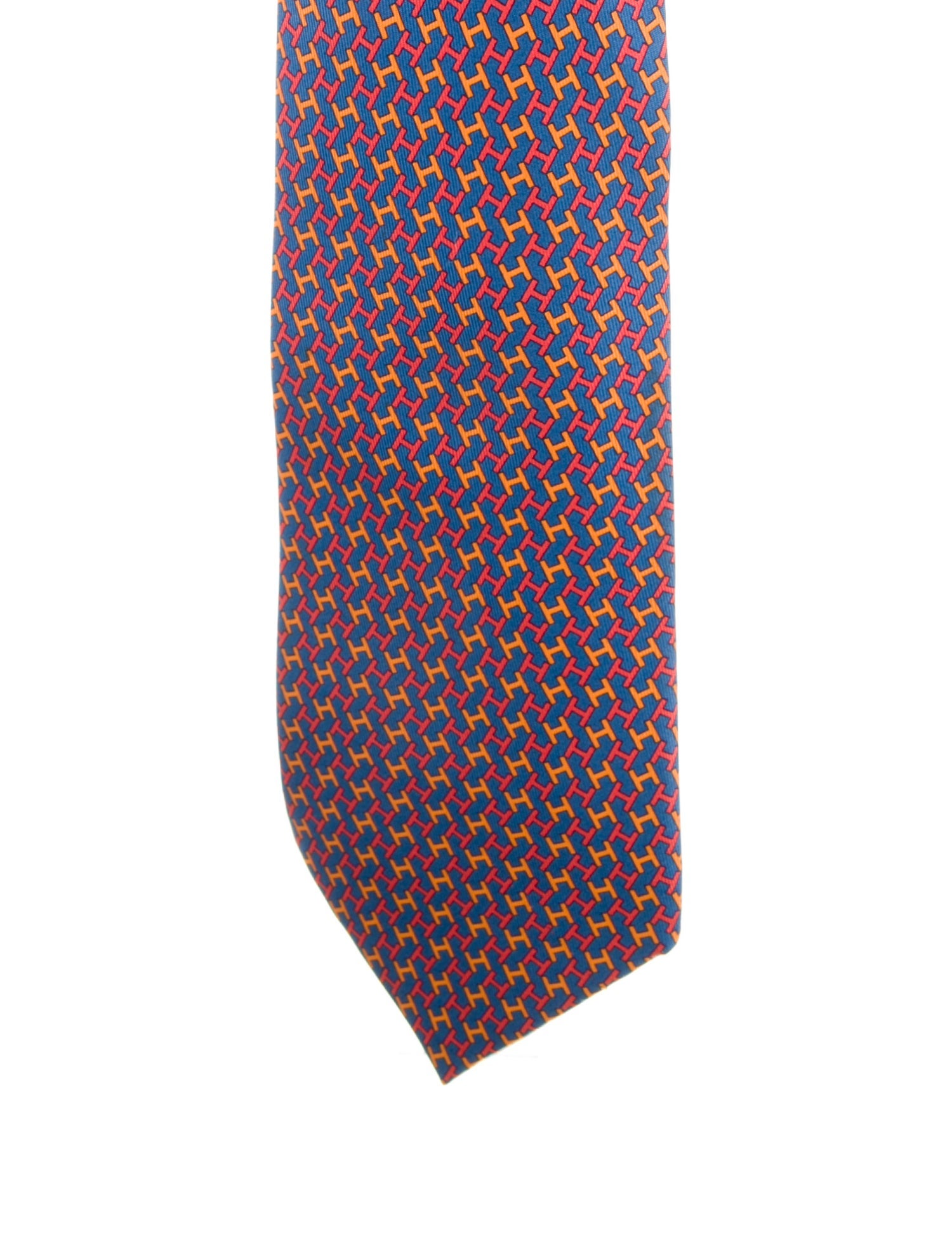 Hermès Patterned Silk Tie
