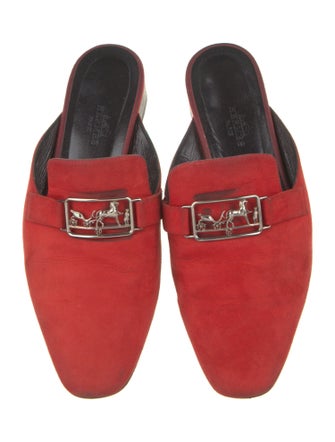 Hermès Time Suede Mules