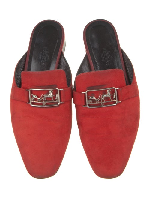Hermès Time Suede Mules