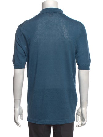 Hermès Linen Collar Polo Shirt