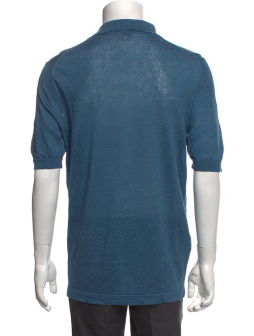 Hermès Linen Collar Polo Shirt