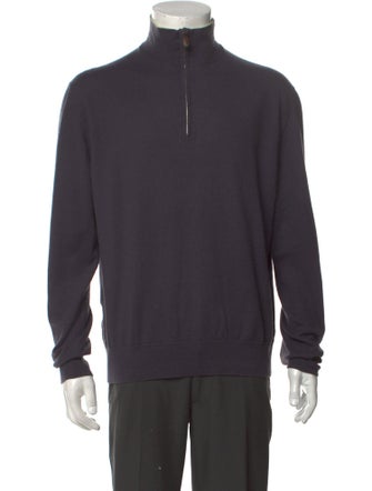 Hermès Cashmere Mock Neck Pullover