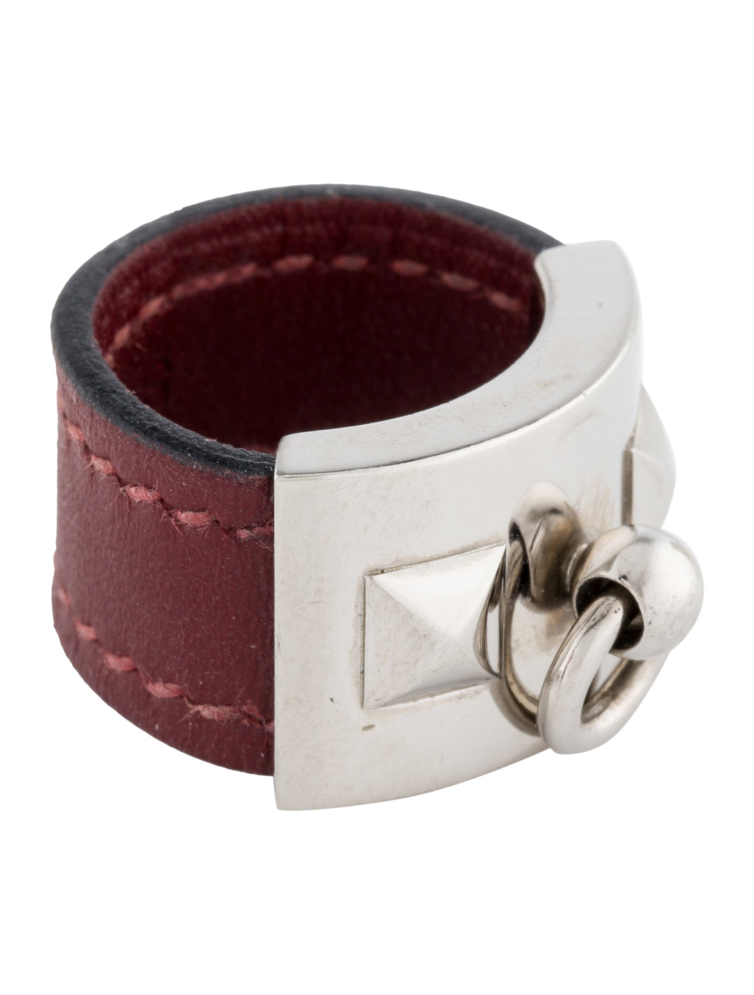 Hermès Leather Collier de Chien Band Ring