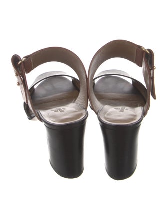 Hermès Leather Slides