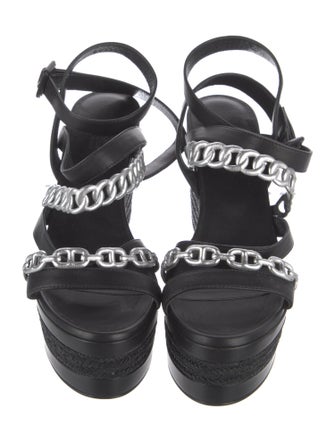 Hermès Amarres Calfskin Espadrilles