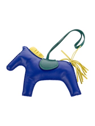 Hermès Milo Lambskin Grigri Rodeo Horse Bag Charm GM