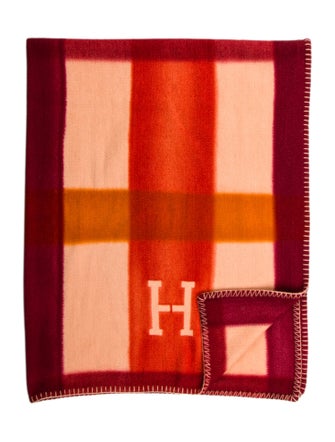 Hermès Tartan Dye Throw Blanket