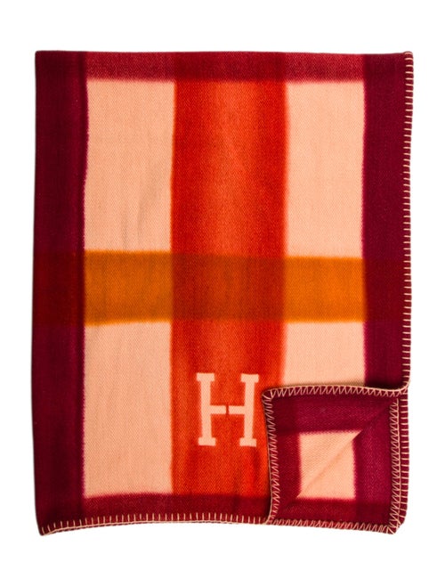 Hermès Tartan Dye Throw Blanket